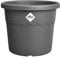Elho Algarve Cilindro Wheels 58cm - Grand Pot de Fleurs Extérieur - Jardinières - Plastique 100% recyclé - Ø 58.2 x H 48.8 cm - Noir/Anthracite