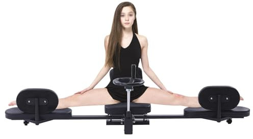 TESUGN Beinspreizer Mechanisch für Yoga, 180° Profi Dehnen Trainer mit PU-Polster, Flexibilität Stretching Ausrüstung, Beinspreizer Spagattrainer für Ballett, Yoga, Tanz, Kampfsport, Home Gym Exercise