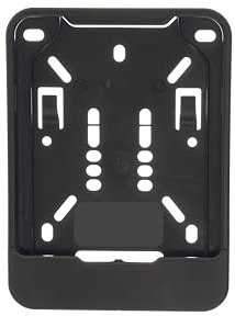 1x Schwarze Kennzeichenhalter für Versicherungskennzeichen 135 x 110 mm (für Mofa - Roller - S-Pedelec - E-Bike - Moped - L-Krad - Leichkraftrad)