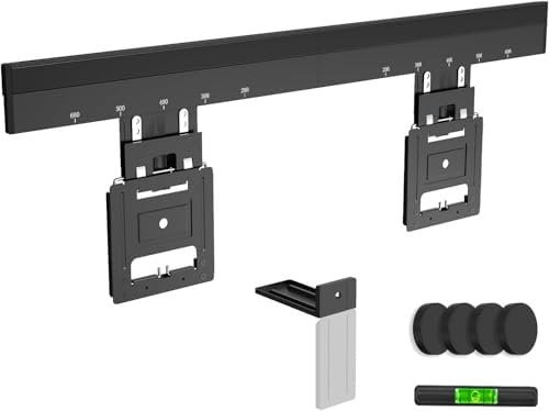 IMtKotW Soporte de Pared Ultrafino para televisores de 37 a 80 Pulgadas, máx. 75 kg, Soporte de TV máx. VESA 600 x 400, compatibilidad Universal, Distancia a la Pared Solo 0,95 cm