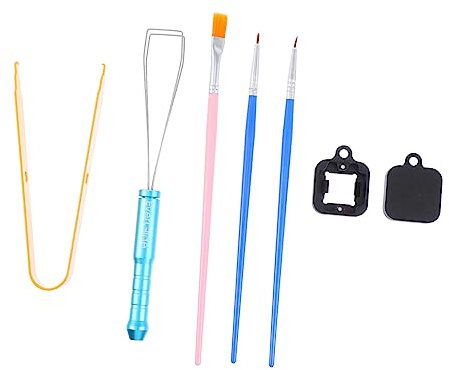 PHENOFICE 1set Strumenti Per Rimuovere Tasti Della Tastiera Kit Completo Con Estrattore Spazzola e Accessori Per Pulizia Meccanica Utile Per Manutenzione e Pulizia Approfondita Della