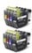CbErFVK Kompatibel mit Coters LC3213XL-Druckern DCP-J772DW DCP-J774DW MFC-J890DW MFC-J895DW und mehr(2BK 2C 2Y 2M)