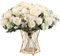 HNVNER 2 Bunches Peony Hydrangea Artificial Flowers, White Fake Roses Peonies Silk Flower Bouquet for Wedding Party Centerpiece Home Décor