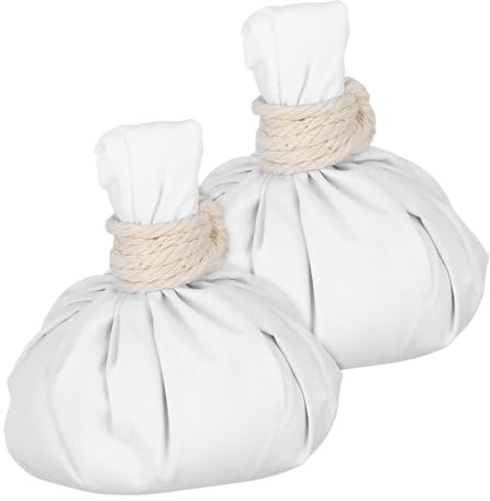HOMSFOU Boules de Massage Thaï aux Herbes en Lot de 2 Sachets Aromathérapie pour Soins Spa et Soulagement Musculaire Style Aléatoire