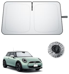 BIBIBO Compatible con Mini Cooper F55/F56/F57 2015-2025, protección Solar, protección UV, Parabrisas Delantero, sombrilla de Coche, Tela sin Arrugas, Parasol Interior, Parabrisas F55, Accesorios