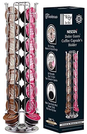 EVER RICH ® Coffee POD Rotating Holder Compatible with Dolce Gusto Coffee PODS (32 Capsule Capacity)