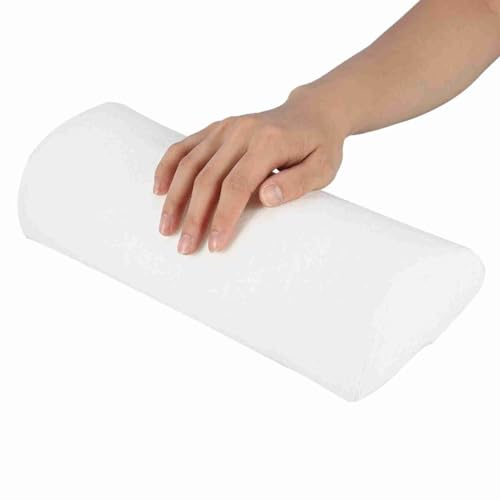Nagelkissen, Armauflage, Kissen, Handsalon, Nagelhandauflage, abnehmbar, waschbar, Nagelkunst, weiches Schwammkissen, Nagelkunst, Maniküre-Werkzeug für Nägel, Kunst, Salon, Zuhause, DIY (weiß)