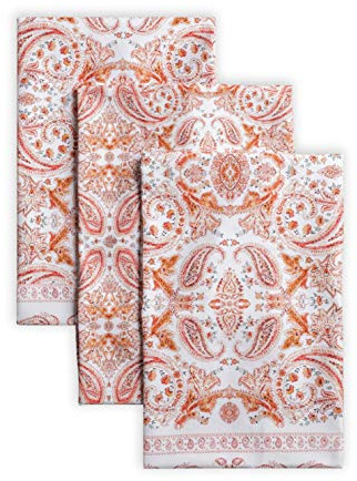 Maison d'Hermine Küchenhandtuch 100% Baumwolle (50 cm x 70 cm, Set von 3) | Küchenhandtücher Tischgeschirrtücher zum Muttertagsgeschenke Reinigen Thanksgiving und Weihnachten - Orient
