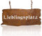 B2S BACK2SEASON Metall Tafel Lieblingsplatz mit Rost-Finish und Kette zum aufhängen Metall Garten Schriftzug Edelrostdeko L= 45 cm (Lieblingsplatz)