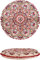 Orientalische Kissen Bodenkissen Bunt aus Baumwolle ø 55cm inklusive Füllung | Marokkanisches Sitzkissen Sitzpouf Azra Rund | Orientalisches rundes Yogakissen Meditationskissen bestickt