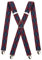 PIERROT Bretelles Homme Larges Made in France - Elastique Vintage Original Ultra Résistant & 4 Clips Extra Fort en X - Taille Unique Ajustable Jusqu’à 130cm - Garantie à Vie - Fabrication Artisanale
