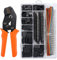 Cozywind Herramientas de Crimpadora Dupont, Juego de Crimpadora con 1550PCS Pins Macho y Hembra Conector Dupont 28-18AWG 0.1-1.0mm²
