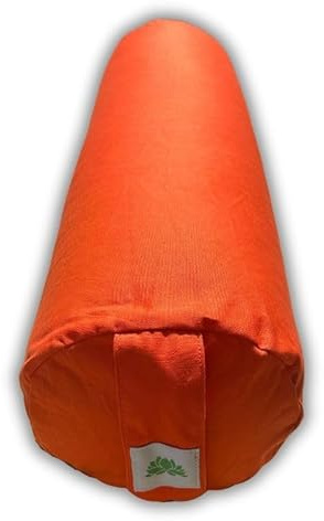 Yoga-Bolster Lotus-Dinkelspelz, Bio-Optik, hergestellt in Frankreich, 68 x 20 cm