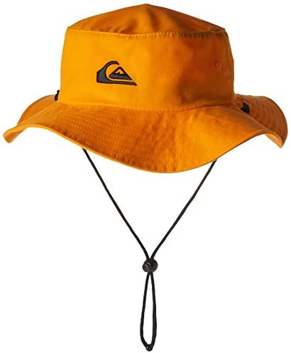 Quiksilver Herren Bushmaster Sun Protection Floppy Visor Bucket Hat Schlapphut, Strahlendes Gelb, L/XL