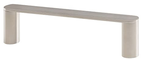 SOTECH Handtuchhalter Boston rund Länge 260 mm x Höhe 30 mm x Tiefe 70 mm | Edelstahl gebürstet Küchenhandtuchhalter Tuchhalter Wandmontage Handtuchreling