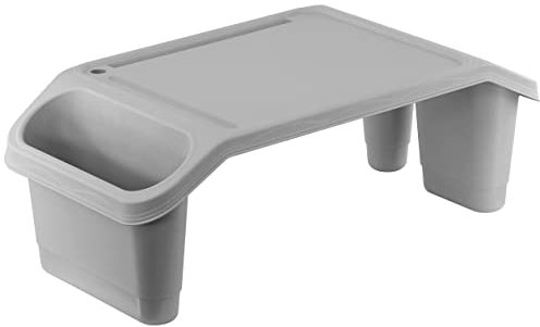 Laptop Tray, Bed Table, Portable Standing Desk for Bed, Sofa, Laptop Stand, Bed Tray, Breakfast, Coffee Tray, Notebook Stand, Reading, Eating, Drawing, Working for Adults and (Grey)