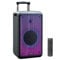 Ibiza - STREET-WAVE - Portable 8/400W battery powered speaker with Bluetooth, USB and microSD - WAVE LED effect and TWS wireless connection - Black