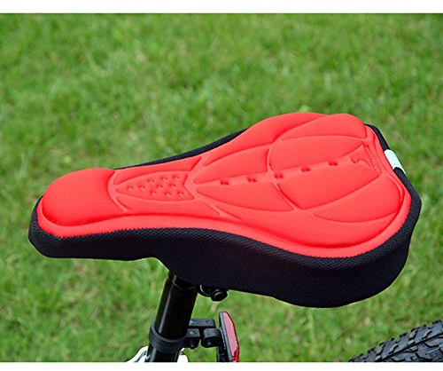 KOBONA Gelüberzug für den Fahrradsattel Sattelbezug Überzug, Bicycle Saddle Cover Padded Soft Waterproof Seat Cover Perfekte für Herren,Damen und Kinder