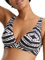 Seafolly Women's Dd Cup Fixed Triangle Bikini Top Swimsuit, Zanzibar Black, 6