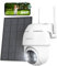 COOAU 5MP 360° Solar Security Camera Outdoor Color Night Vision, Rechargeable Battery Wireless CCTV Camera Systems,PTZ Camera,Motion Detection,4 Spotlight,Cloud storage,2.4GHz