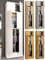 VCM Holz Besenschrank | 6 Fächer | Maße: H. 240 x B. 70 x T. 39 cm | Haushaltsschrank | Mehrzweckschrank | Aufsatz mit 2 Türen | Extra Schublade - Lona