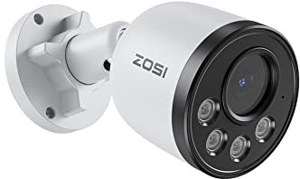 ZOSI 4MP PoE Überwachungskamera, Zusatz Ersatz Kamera für 4MP 5MP PoE NVR System, Personen-/Fahrzeugerkennung, Nachtsicht