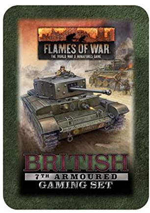 Generic Flames of War: British 7th Armoured Gaming Set (TD049) - Tabletop Game Accessory Set - Historical (World War II) - Age 8+