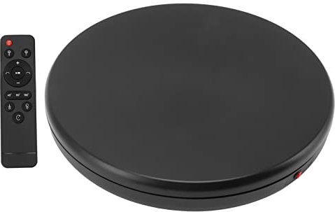 Plateau Tournant électrique de 45 Cm pour la Photographie, capacité de 100 Kg, 25s/r, Support D'affichage à 360 Degrés, Télécommande, pour la Diffusion en Direct, la Prise de Vue