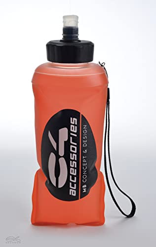 C4 Borraccia Morbida da 500 ml - Borraccia Pieghevole - Soft Flask - Borraccia Sportiva Ideale per Apnea, Pesca Subacquea, Corsa, Ciclismo, Trekking, Escursionismo, Palestra, Piscina