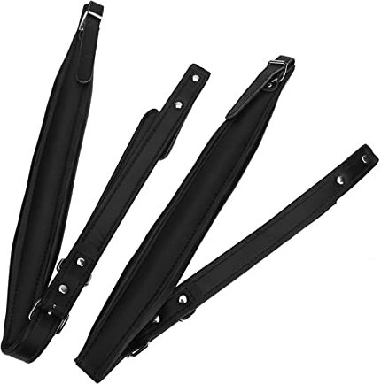 Sluffs Akkordeongurte, Mehrfarbig, Verstellbare, Widerstandsfähige Schultergurte, Verstellbare Akkordeongurte Für 16–120 Bass-Akkordeon(Schwarz)