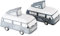 BOLTZE Spardose Vanlife Lets Adventure Sparbüchse Sparschwein Sparbox Kunstharz Van Camping Outdoor Travel Reisen 19 x 11 x 12 cm
