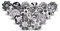 FURNISHFUL FINESSE Verschiedene schwarze Keramik-Schrankknöpfe für Schubladen, Küchenschränke, Schränke, Boho-Stil, mehrfarbig, dekorative Möbelbeschläge, Kommoden, 20er-Set, DKB-AST-010-P20