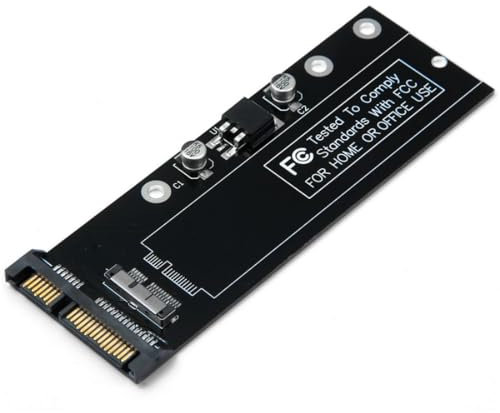 chenyang Adaptateur de disque dur MAC SSD vers SATA 12 + 6 broches pour MAC Air A1369 A1370 SSD 2010 2011