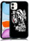 MMYAJT Favorite Scary Phone Case Compatible with iPhone 11, Scream iPhone Case Shockproof Black and White Phone Halloween Funny Cover Gift for Boy Girl Men Women