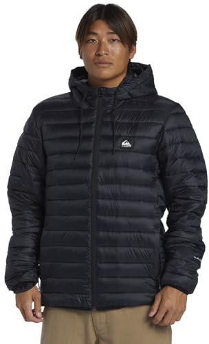 Quiksilver Scaly Hood Jacket, Black, L Men's