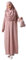 ihvan online, Muslime Kleider für Frauen, Einteiliges Langarm-Hijab-Abaya-Ganzkörper-Islamgebetkleid, Rose, XXX-Large-6X-Large