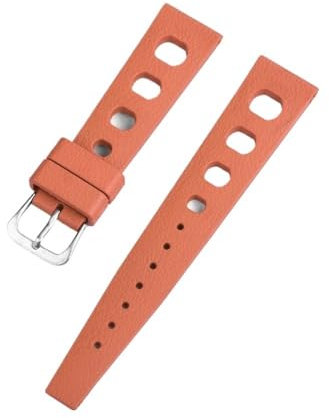 Tropisches Fluorkautschukarmband, passend for Oris, passend for Seiko, passend for Citizen, Schnellverschluss-Uhrenarmband, 20 mm Tropic-Uhrenarmband(Color:Orange)