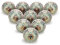 FURNISHFUL FINESSE Cabinet Knobs Set of 20 Grey Ceramic Dresser Pull Handle, Boho Wardrobe Drawer Knob for Cupboard Farmhouse Decor Furniture Hardware Gold Door Knobs - Pack of 20, Light Green