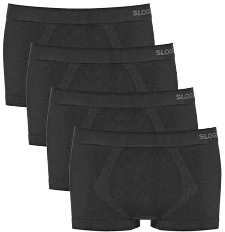 Sloggi - Men GO Smooth - Hipster Short/Pant - 4er Pack (L Schwarz)
