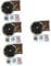 ULTECHNOVO 4 Juegos aromaterapia coche ambientador de coche ambientador de ventilación de coche tocadiscos retro de vinilo decoración retro auto clip de aroma clip de perfumes