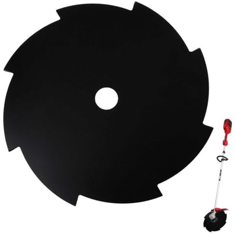 CjingCH Cuchilla cortadora de cepillo de 25,4 mm de diámetro universal de 8 dientes, cuchilla cortadora de malas hierbas para jardinería, cortacésped eléctrico