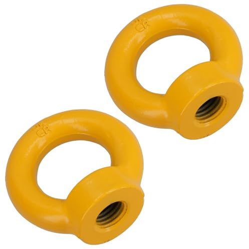 24mm Metric High Tensile Lifting Eyenut Eye Nut Fastener 8.0 Ton Capacity 2pc