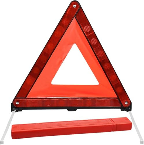 Triangolo di Avvertimento per l'auto, Pieghevole, Riflettente, Adatto per Aiuti Stradali, Parcheggio di Emergenza, Montaggio Rapido, Gadget per La Massima Sicurezza nel Traffico Stradale