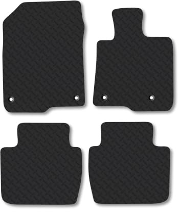 Fits Honda ZR-V (2023+) [Full Hybrid] 5mm Rubber Car Mats | Heavy Duty Rubber Tailored Fit Floor Mats Full Coverage Durable Waterproof Accessories Easy Clean Anti Slip Made in the UK