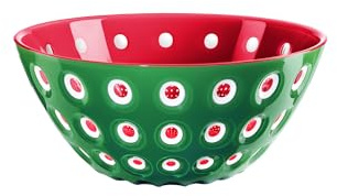Guzzini - Behälter 20 cm aus San 'Le Murrine' (Smaragd-Weiß-Rot)