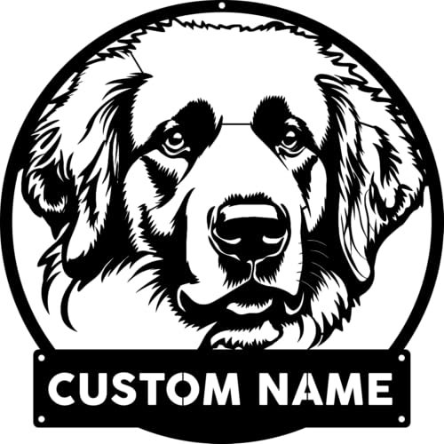 MIGNATIS Personalized Dog Metal Wall Art with Custom Name – Pet Portrait Sign for Dog Lovers, Home, Pet Room & Kennel Decor – Unique Gift Idea for Owners, Animal Enthusiasts