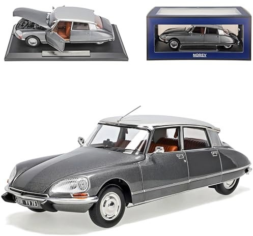 Citroen DS23 Pallas Limousine Grau Metallic mit Dach in Silber 1972-1975 Limitiert auf 400 Stück Weltweit 1/18 Norev Modell Auto mit individiuellem Wunschkenn..