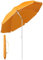 JUNG Sonnenschirm für Strand Orange, Ø 200 cm, Gartenschirm, UV-Schutz bis UPF 50+, knickbar, Sonnenschutz Balkon, tragbar, Schirmrippen aus Glasfaser