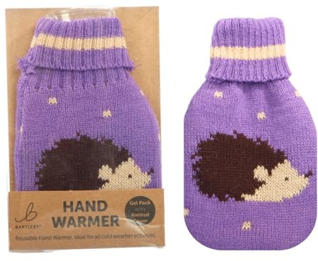 Reusable Hand Warmer Gel Pack With Knitted Cover - Hedgehog