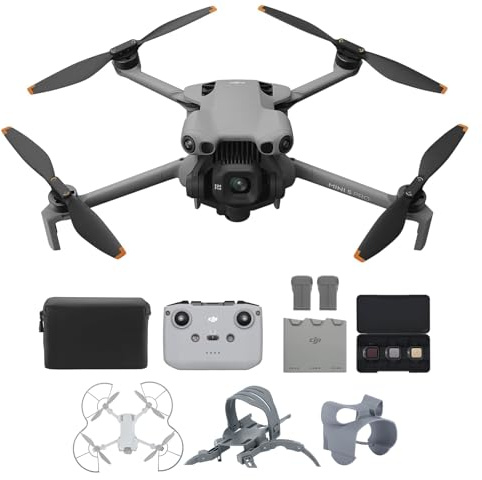 DJI Mini 5 Pro Fly More Combo mit DJI RC-N3 und Vielseitiges Zubehör, C0-Zertifiziert, Drohne mit Kamera, 1-Zoll CMOS, 4K-Drohne für Anfänger mit Omnidirektionaler Hinderniserkennung